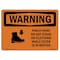 Signmission OSHA WARNING Sign, Pinch Point Do Not Stand On, 10in X 7in Aluminum, 7" W, 10" L, Landscape OS-WS-A-710-L-12310 - alternate 1